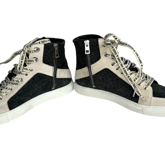 Zadig & Voltaire ZV1747 High Flash Sneakers Size 39 - Picture 4 of 10